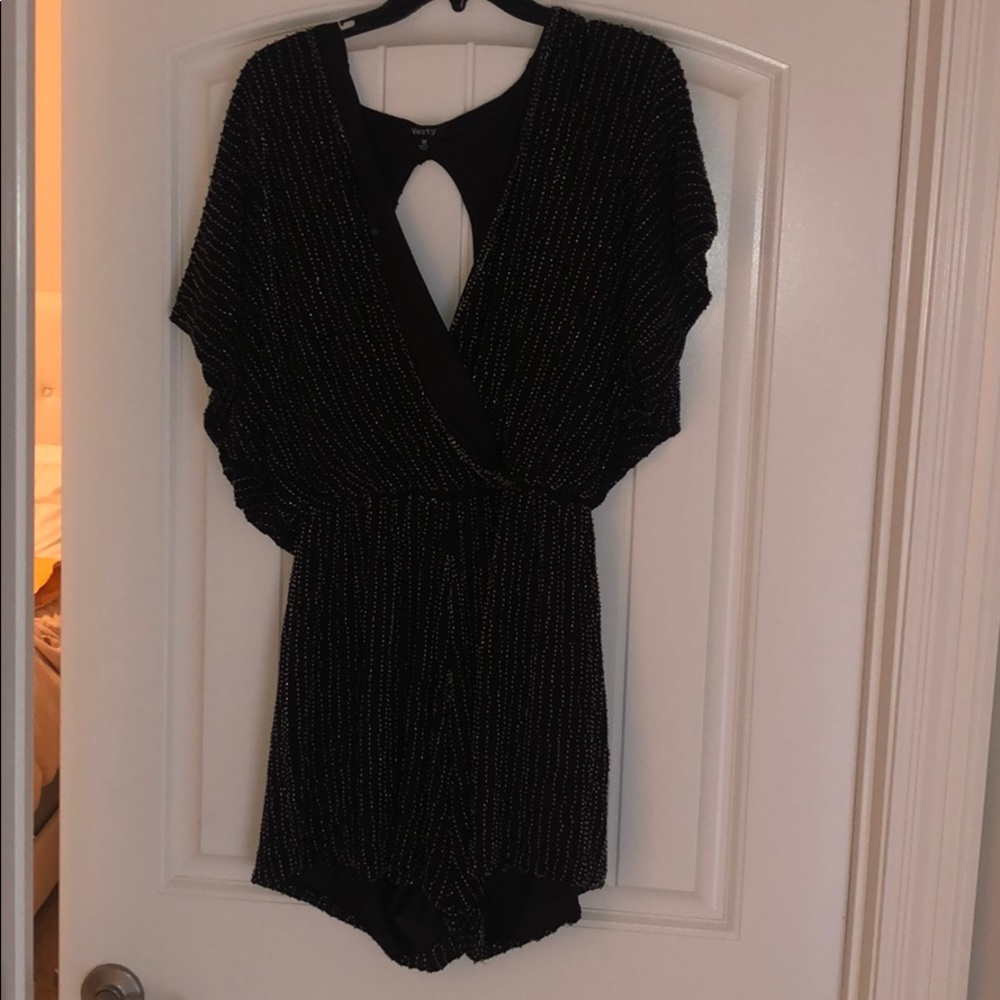 Beautiful sequence black romper